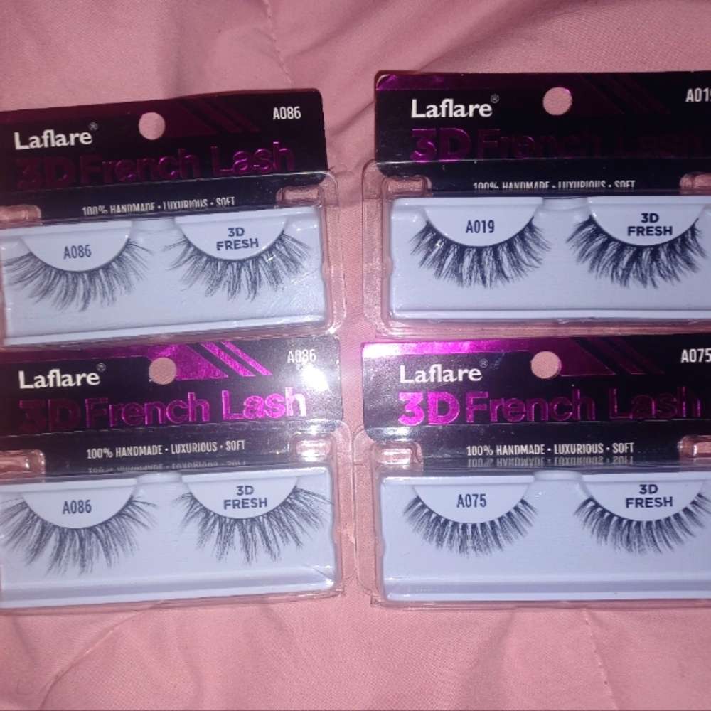 (4) 3D French Lash bundle by Laflare
